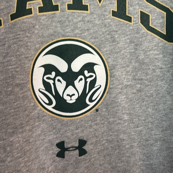 Under Armour Gray Colorado RAMS Crewneck Sweatshirt - Picture 3 of 4